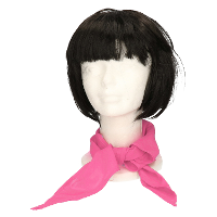 Verkleed bandana/sjaaltje/zakdoek   fuchsia roze   kleuren thema   Carnaval accessoires