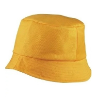 Vissershoedjes/zonnehoedjes   geel   voor volwassenen   Zomerhoeden