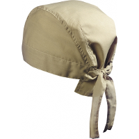 Zomer bandana in zand kleur uni 1