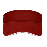 Myrtle Beach Zonneklep/pet   bordeaux rood   47 cm   verstelbaar