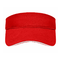 Myrtle Beach Zonneklep/pet   rood   47 cm   verstelbaar