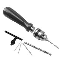 Handboorbits set Handmatig gereedschap Pinvizes met Twist Boorbitssleutel Holle opbergdoos 0,6 6 mm Precisieklemmen