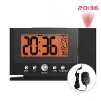 Baldr Digitale Projectie Klok US/AU Power Adapter Constante Backlight Alarm Snooze Plafond Muur Tijd Projector Thermometer Klok