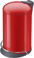 Afvalbak 14 L Hailo Profiline Solid Design M (ã X H) 260 Mm X 460 Mm Felrood Voetpedaal, Zelfsluitende Swingdeksel 1 Stuks