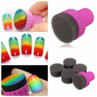 Nail Art Design Stamping 1 Stamper 4 Sponge Shade Transfer Diy