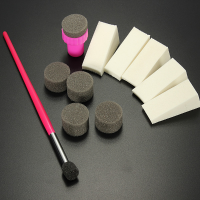 Nail Art Sponge Stamp Transfer Template Polish Stamper Set