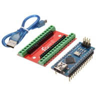 NANO IO Shield uitbreidingskaart + Nano V3 Verbeterde versie met kabel Geekcreit voor Arduino   producten die werken met