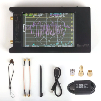 NanoVNA H4 Vectorweergave  en kortgolfantenne analysator 10 kHz 1,5 GHz 3,95 inch TFT USB Type C HF VHF UHF MF