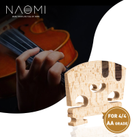 NAOMI 1 PC Master AA Grade Sneeuwvlok Textuur Maple Vioolbrug 4/4 Vioolbrug Vervanging Met EA Ebbenhout Inlay