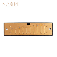 Naomi 10 Gaten Harmonica Riet Vervanging Rietplaten Sleutel Van C Messing Riet Onvoltooide Harmonica Kam Houtblazers Ins