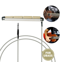 NAOMI 10 stks Bas Ukelele Piezo W / Gevlochten Draad Kabel ABS Pickup Staaf Voor 4 Snaren Ubass Gitaar Diy gebruik