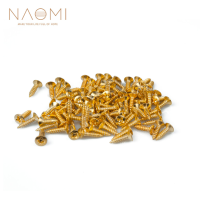 NAOMI 100 stks 11mm * 6mm Elektrische Gitaar Schroeven Voor Slagplaat Achterplaat Mount DIY Luthier Tool Slagplaat schro