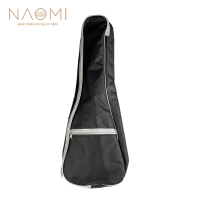 NAOMI 26 Inch Ukulele Tas Canvas Zakken Opslag Rits Verstelbare Riem Ukulele Tas Rugzak Case Verdikte Schokbestendig