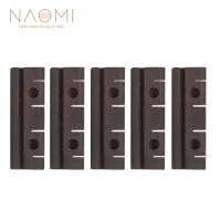 NAOMI 5 stks / 1 set Palissander Uke Bridge Ukulele Onderdelen Accessoires Ingelaste Sopraan Ukulele Brug Afmetingen