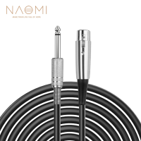 NAOMI 6.35Mm 1/4 inch Male TS Jack Naar XLR 3 Pin Plug Audiokabel Mic Adapter Koord Voor Microfoon speaker Versterker