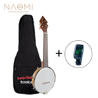 NAOMI Banjolele BanjoUke SideKicks Tenor Banjolele met hoes + stemapparaat + riem BANJOUKE ukelele banjo familie instrum
