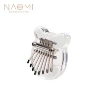 Kalimba Clear Mini Kalimba Crystal 8 Key Portable Mbira Finger Piano Beste cadeau voor kinderen Beginner
