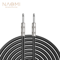 NAOMI metalen 6,35 mm jack naar 6,35 mm jack connector 3M / 10FT PVC kabel digitale audiokabel