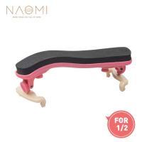 NAOMI Viool Schoudersteun Verstelbare 1/2 Viool Schoudersteun Plastic Voor 1/2 Viool Roze Viool Onderdelen Accessoires