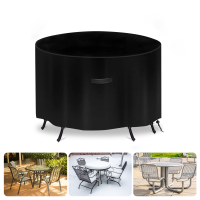 420D Oxford Doek Ronde Tafel Cover Waterdichte Anti Uv Ronde Pation Meubilair Cover