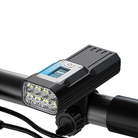 NATFIRE GTR60 OLED Display Fietslicht 2000 Lumen 8 LED's 10000mAh Batterij USB Oplaadbaar IPX5 Waterdicht Veiligheidsslo