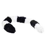Carnaval Verkleed ringstaart   maki aap staart   68 cm   met clip   themafeest