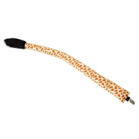 Nature Planet dierenpak verkleed staart op clip   Giraffe   68 cm   voor kinderen