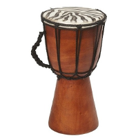 Drum/Trommel   handgemaakt   met zebraprint   25 cm   muziek cadeau   decoratie