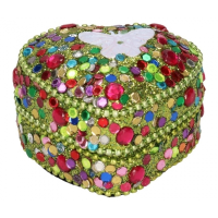 Kinder tanden doosje vlinder gekleurd 6 cm