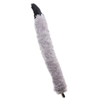 Verkleed/speelgoed wolven staart   68 cm   dierenpak artikelen   grijs