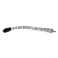 Zebra staart   met clip   68 cm   dieren verkleedset