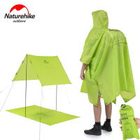 Naturehike 3 In 1 Portable Hiking Poncho Raincoat Backpack Cover Camping Mat Sunshade