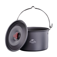Naturehike 4 6 Person Alumina Outdooors Hanging Pot Portable Ultralight Camping Picnic Cooking Ware