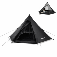 Naturehike BlackDog Zeshoekige Piramide Tent Buiten Kamperen 3 4 Personen Grote ruimte Natuurwandeling Kamp Toeristisch
