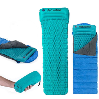 Naturehike Inflatable Sleeping Air Cushion Camping Moistureproof Mat Mattress Pad With Pillow