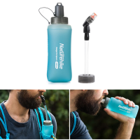 Naturehike Nh17s028 B 280/420ml Tpu Soft Water Bottle Sports Travel Folding Silicone Kettle