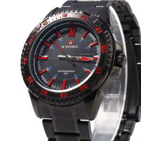 Naviforce 9054 Stainless Steel Date Waterproof Men Wrist Watch