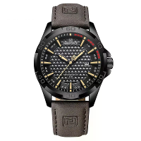 NAVIFORCE Heren Casual Sporthorloge Kalender Quartz Polshorloge Waterdicht Schokbestendig Heren Horloges Leerband