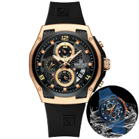 NAVIFORCE Heren Luxe Quartz Horloge Waterdicht Siliconen Band Hoge Kwaliteit Sport Wristwatch voor Actieve Levensstijl