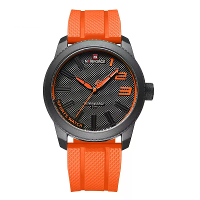 NAVIFORCE Heren Sporthorloge TPU armband Eenvoudige Wijzerplaat Quartz Horloge Waterdichte Horloge