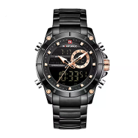 NAVIFORCE Luxe Originale Heren Horloge Sport Waterdicht Dubbele Weergave Quartz Horloge Luminous Polshorloge