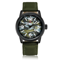 Naviforce Nf9080 Fashion Men Quart Watch Casual Nylon Strap Sport Watch