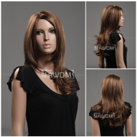 Nawomi Long Straight 100% Kanekalon Synthetic Hair Wig Women Capless Hightlights