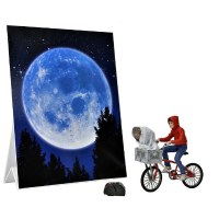 Neca E.T. The Extra Terrestrial: 40th Anniversary   Elliott and E.T. On Bicycle 7 inch Action Figure