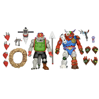 Neca TMNT: Dirtbag and Groundchuck 7 inch Action Figure 2 Pack speelfiguur