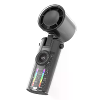 Nek Hangende Ventilator Draagbare 199 Versnellingen Koelventilator Turbine Handheld Kleine Ventilator met LED Display Sl