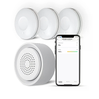 NEO Tuya WiFi Slimme Waterlekkagealarm met 3 Water sensoren Geluid en Lichtwaarschuwingen voor Slimme Huisautomatisering