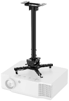 Neomounts CL25 540BL1 Beamer plafondbeugel Plafondhouder, Kantelbaar en zwenkbaar, In hoogte verstelbaar, Roteerbaar Afstand vloer plafond (max.): 90.5 Cm Zwart