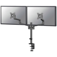 Neomounts DS60 425BL2 Monitor tafelbeugel Aantal monteerbare displays: 2 Display(s) 43,2 cm (17)   68,6 cm (27) Zwart Kantelbaar, Roteerbaar, Zwenkbaar, In