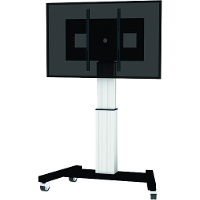 Neomounts PLASMA M2500SILVER elektrisch verrijdbare trolley bevestiging